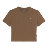 T-shirt Donna Dickies - Oakport Boxy Ss Tee - Marrone