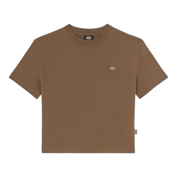 T-shirt Donna Dickies - Oakport Boxy Ss Tee - Marrone