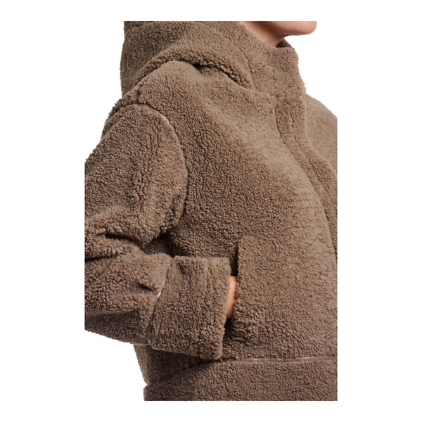 Giubbini Donna RINO & PELLE - Hooded faux shearling jacket - Beige