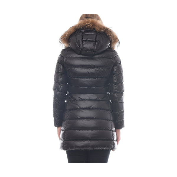 Giubbini Donna Blauer - Imp/Trench Lung Apertura Real Fur On Hood - Nero