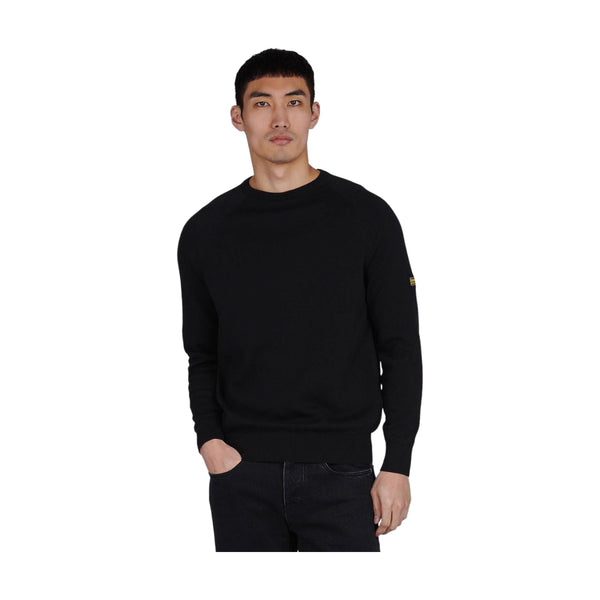 Maglioni Uomo Barbour International - Cotton Crew Knit - Nero