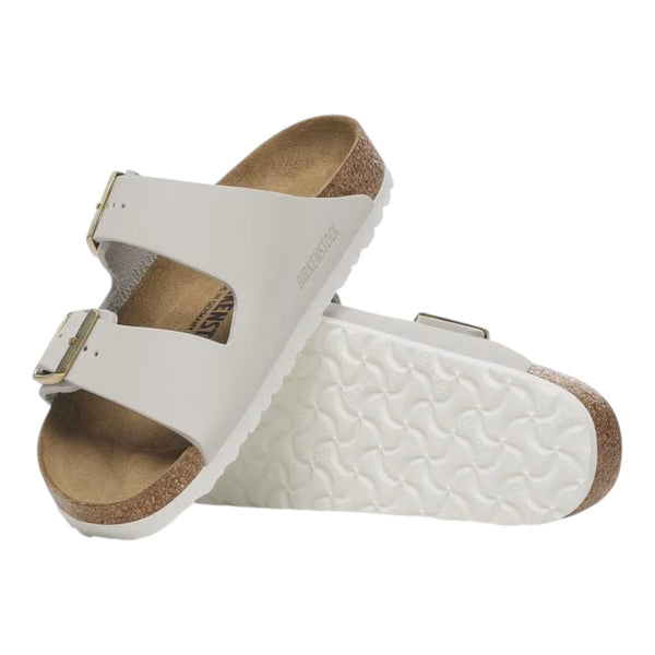 Sandali Donna Birkenstock - Arizona antique white, Nubuck Leather - Bianco