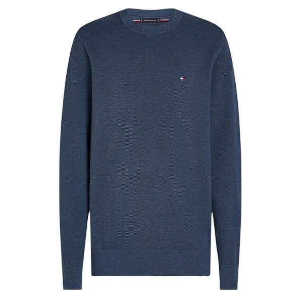 Maglioni Uomo Tommy Hilfiger - Essential Structure Crew Neck - Avio
