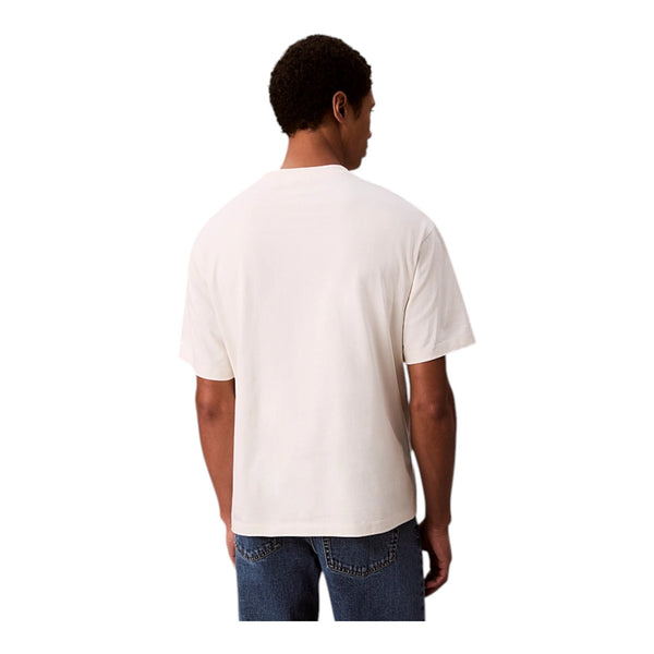 T-shirt Uomo Calvin Klein - Ss Cntr Chn Sttch 16 - Panna