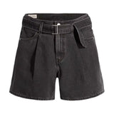 Pantaloncini Donna Levi's - Belted Short Wb - Nero