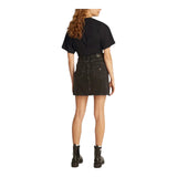 T-shirt Donna Tommy Hilfiger - Tjw Reg Waist Tie Badge Tee Ext - Nero