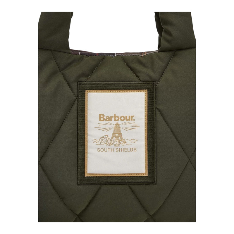 Borse a spalla Donna Barbour - Mariah Mini Quilted Tote Bag - Verde