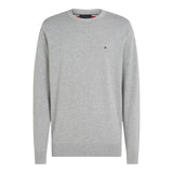 Maglie a manica lunga Uomo Tommy Hilfiger - Essential Cotton Crew Neck - Grigio