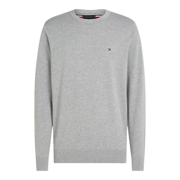 Maglie a manica lunga Uomo Tommy Hilfiger - Essential Cotton Crew Neck - Grigio