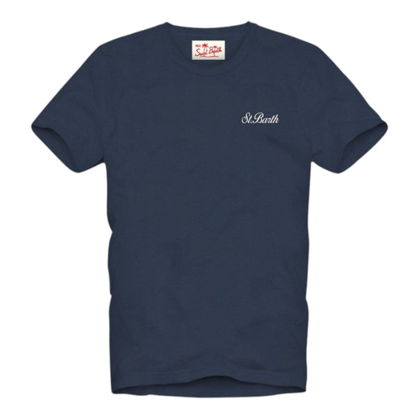 T-shirt Uomo Mc2 Saint Barth - Gary T-Shirt Sponge - Blu