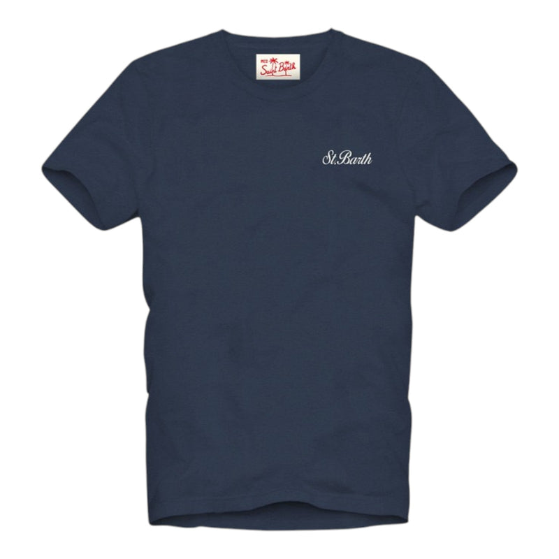 T-shirt Uomo Mc2 Saint Barth - Gary T-Shirt Sponge - Blu