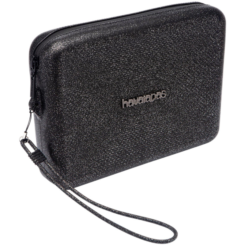 Pochette e Clutch Donna Havaianas - Hav. Beach Necessaire Glitter - Nero
