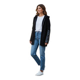 Maglioni Donna Alpha Studio - Cappuccio M/L Costa Inglese Leather &Tricot - Nero