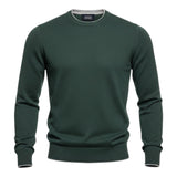 Maglioni Uomo Alpha Studio - Girocollo M/L Contrasti Geelong Base - Verde
