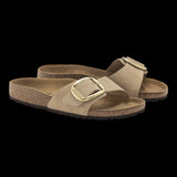Sandali Unisex Birkenstock - Madrid Big Buckle Nubuck Leather - Beige