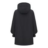 Giubbini Donna MACRON CLUB HOUSE - Mch Fcf Wmn Essy Padded Long Rainjkt Blk - Nero