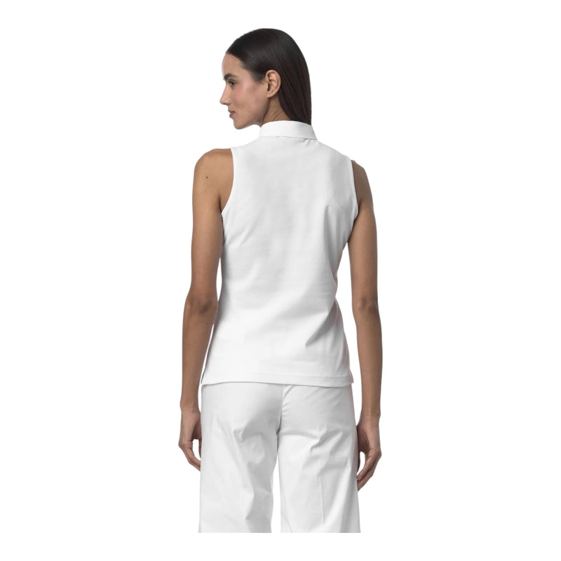 Polo Donna K-Way - Adour Pique - Bianco