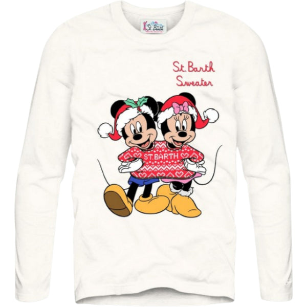 Maglie Ragazza Mc2 Saint Barth - Girl Long-Sleeve T-Shirt - Bianco