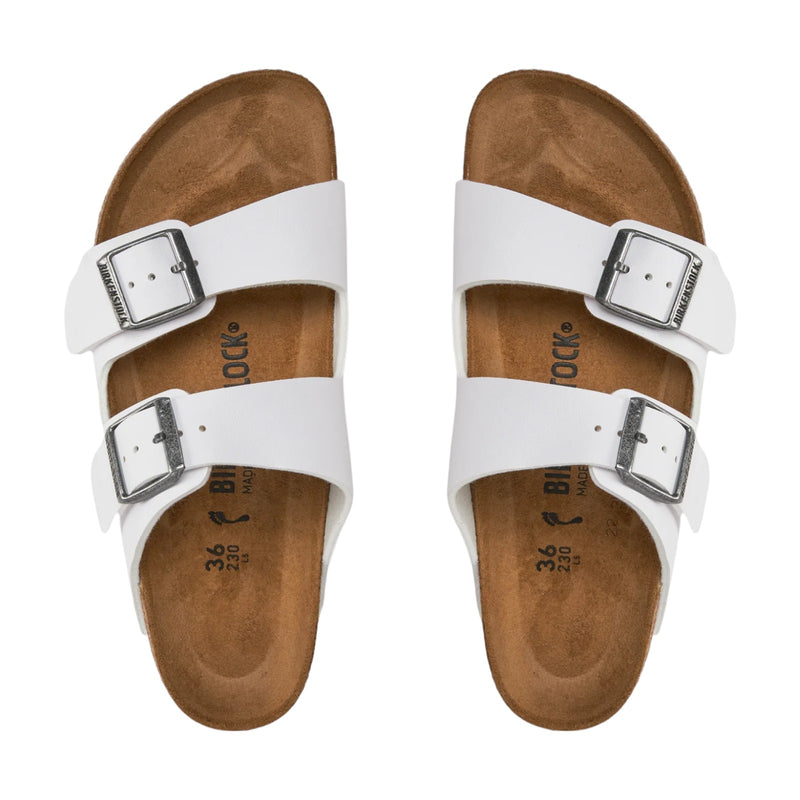 Sandali Donna Birkenstock - Arizona white, Birko Flor Calz. S - Bianco