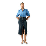 Gonne casual Donna Levi's - Decon Slit Midi Skirt - Denim