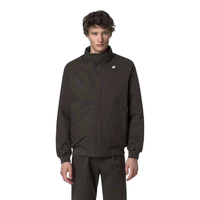 Giubbotti Uomo K-Way - Amaury Twill Marmotta - Oliva