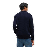 Cardigan Uomo Tommy Hilfiger - Classic Cotton Cable Button Thru - Blu