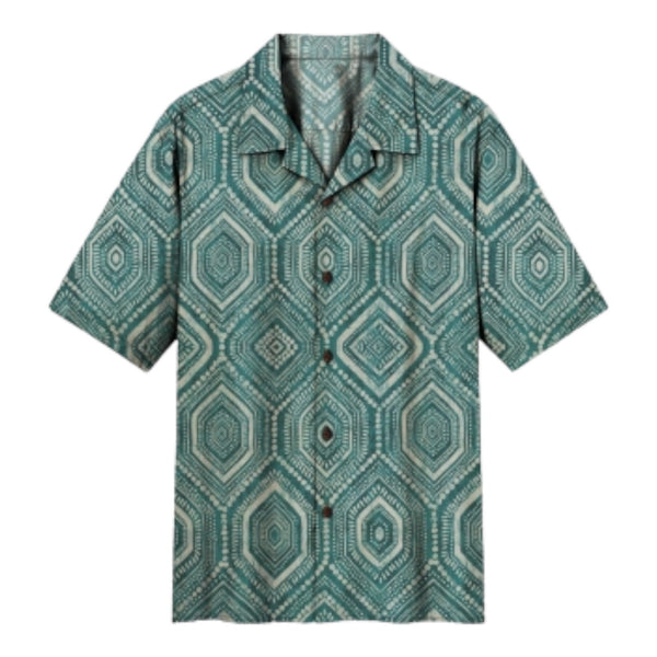 Camicie casual Uomo Tooco - Bowling Shirt Short Sleeve - Verde