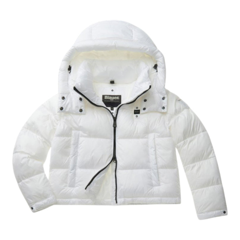 Piumini Donna Blauer - Gloria Giubbini Corti Imbottito Ovatta - Bianco