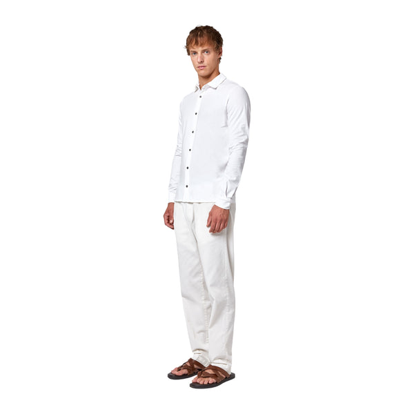 Camicie casual Uomo Alpha Studio - Camicia M/L Ice Cotton - Bianco