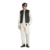 Gilet Uomo Impure - Gilet Zip Mix.boiled Wool - Verde militare