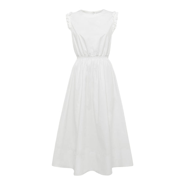 Vestiti casual Donna Alpha Studio - Abito Giro S/M Lungo Rouche - Bianco
