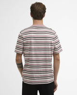 T-shirt Uomo Barbour - Burnwood Stripe T-Shirt - Rosa