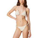 Coordinati Donna Twinset - Bikini (Triangolo Tendina+Tanga Lacci) - Vaniglia