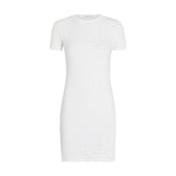 Vestiti casual Donna Calvin Klein - Aop Rib Short Sleeve Dress - Bianco