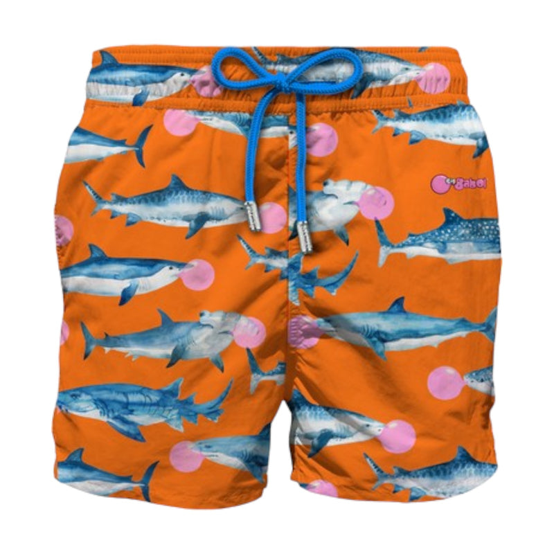 Pantaloncini e calzoncini Uomo Mc2 Saint Barth - Lighting Ultralight Swim Short - Arancione