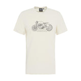 T-shirt Uomo Barbour International - Colgrove Motr Tee - Panna