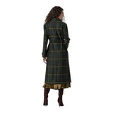 Cappotti Donna Surkana - Trench in tessuto a zigzag - Verde