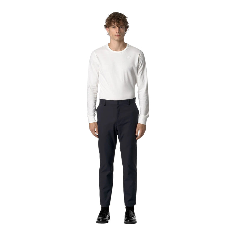 Pantaloni Uomo K-Way - Elia Twill Peach - Blu