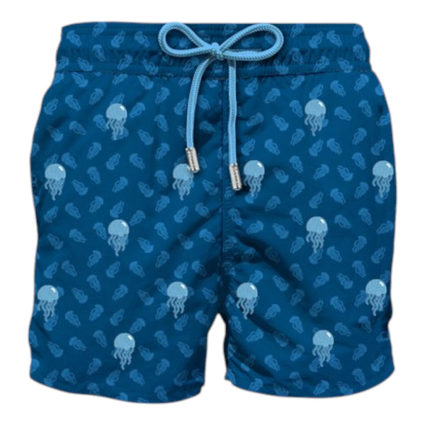 Pantaloncini e calzoncini Uomo Mc2 Saint Barth - Ultralight Embroidered Swim Short - Blu