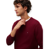 Maglie a manica lunga Uomo Tommy Hilfiger - Pima Org Ctn Cashmere Crew Neck - Bordeaux