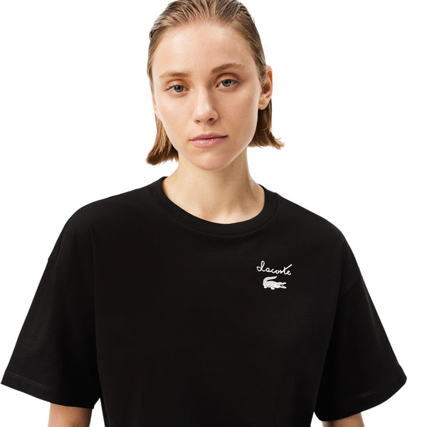 T-shirt Donna Lacoste - T-Shirt - Nero