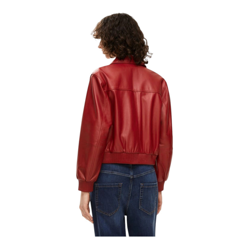 Giacche Donna iBlues - Sbarra Giacca In Pelle - Rosso