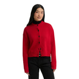Cardigan Donna Barbour - Woodhouse Knitted Cardigan - Rosso