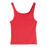 Canotte e top Donna Levi's - Essential Ribbed Tank - Rosso