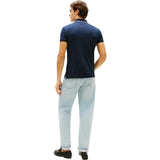 Polo Uomo Tommy Hilfiger - Liquid Cotton Tipped Slim Polo - Blu