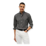 Camicie casual Uomo Tommy Hilfiger - Flex Poplin Gingham Rf Shirt - Grigio