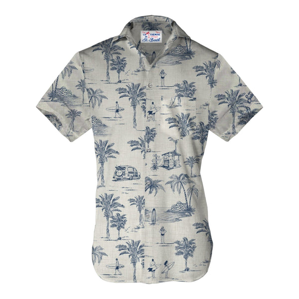 Camicie casual Uomo Mc2 Saint Barth - Sifnos Shirt Short Sleeves - Beige