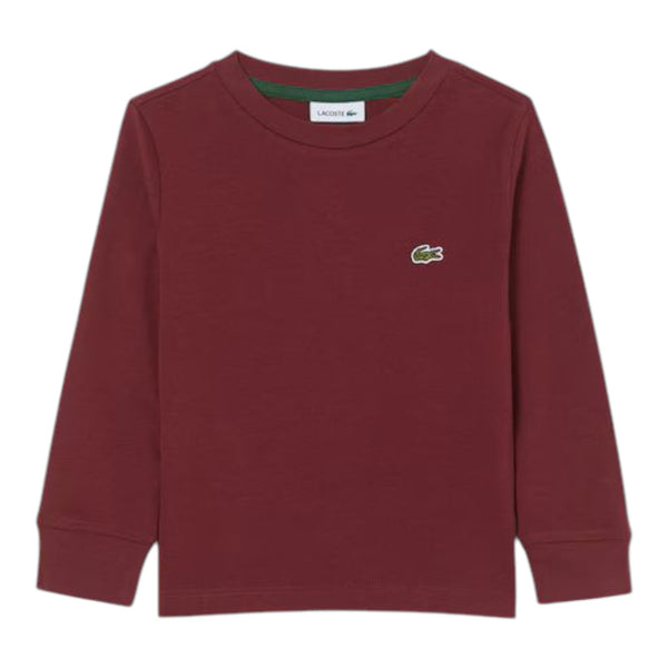 Maglie a manica lunga Bambino Lacoste - Lcb Icon Core L/S Tee - Bordeaux