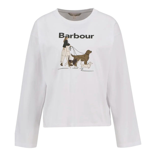 T-shirt Donna Barbour - Woodhouse Ls T-Shirt - Bianco