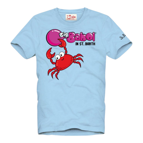 T-shirt Bambini Unisex Mc2 Saint Barth - T-Shirt Boy Cotton Classic T Shirt - Azzurro